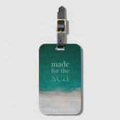 Tropical White Sandy Beach Summer Gepäckanhänger (Vorderseite Vertikal)