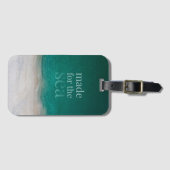 Tropical White Sandy Beach Summer Gepäckanhänger (Vorderseite (Horizontal))