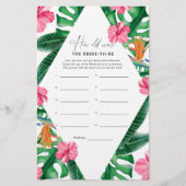 Tropical - Wie alt war die Braut, um zu spielen (Vorderseite)