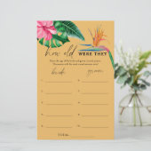 Tropical - Wie alt waren sie ein Brautspiel (Stehend Vorderseite)