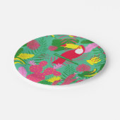 Tropical Wild Jungle Paradise Pappteller (Schrägansicht)