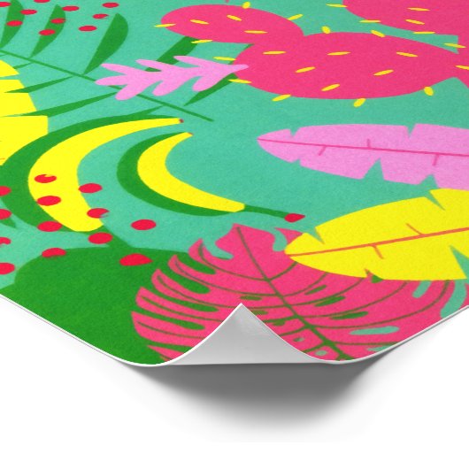 Tropical Wild Jungle Paradise Poster (Ecke)