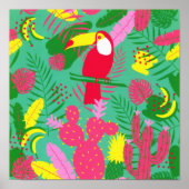 Tropical Wild Jungle Paradise Poster (Vorne)