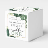 Tropical Wild One First Birthday Party Fevor Box Geschenkschachtel (Vorderseite)
