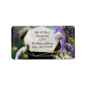 Tropical Wisteria Paradise Adressaufkleber (Vorne)