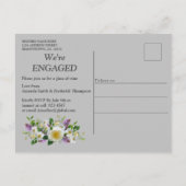 Tropical Wisteria Paradise Einladungspostkarte (Rückseite)