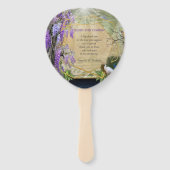 Tropical Wisteria Paradise Fächer (Rückseite)