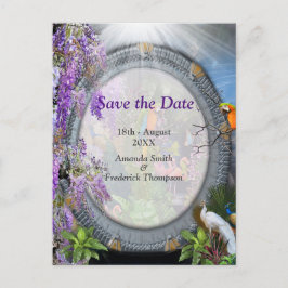 Tropical Wisteria Paradise on the Golden Palace Ankündigungspostkarte