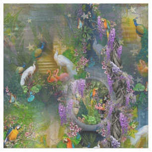 Tropical Wisteria Paradise Stoff