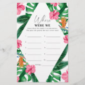 Tropical - Wo waren wir Brautparty (Vorderseite)