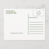 Tropical Wreath Sandy Beach Hochzeit Save the Date Ankündigungspostkarte (Rückseite)