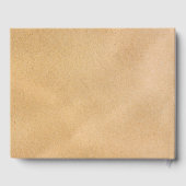 Tropical Wreath Sandy Beach Wedding Gästebuch (Rückseite)