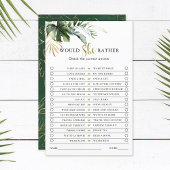 Tropical würde sie eher Brautparty-Spiel