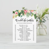 Tropical würde sie eher Brautparty-Spielkarte Begleitkarte (Stehend Vorderseite)