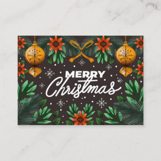 Tropical Xmas Geschenke Weihnachten 2021 Grußkarte Visitenkarte