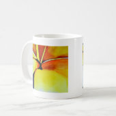 Tropical Yellow Frangipani Blume Originale Kunst Kaffeetasse (Vorderseite Links)