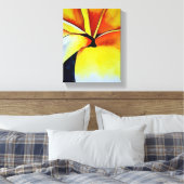 Tropical Yellow Frangipani Blume Originale Kunst Leinwanddruck (Insitu (Schlafzimmer))