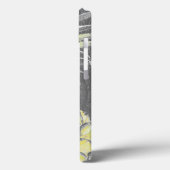 Tropical Yellow Pinneapple on Grey Case-Mate iPhone Hülle (Rückseite / Links)