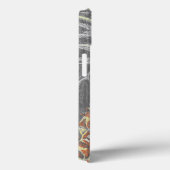 Tropical Yellow Pinneapple on Grey Case-Mate iPhone Hülle (Rückseite / Rechts)