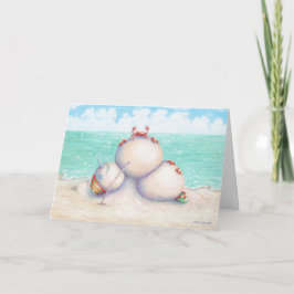 Tropical Yoga Christmas Card Feiertagskarte