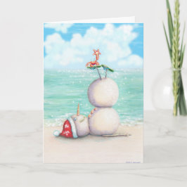 Tropical Yoga Christmas Card Feiertagskarte