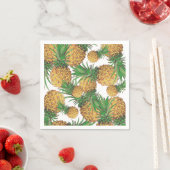Tropical Yummy Pineapples Musterpapier Napkin Serviette (Beispiel)