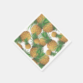 Tropical Yummy Pineapples Musterpapier Napkin Serviette (Ecke)