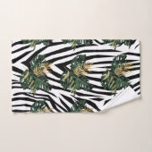 Tropical Zebra Print Towel Set (Handtuch)
