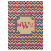 Tropical Zigzag Clipboard Klemmbrett (Rückseite)