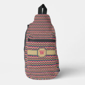 Tropical Zigzag Crossbody Bag (Vorderseite)