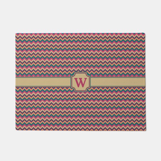 Tropical Zigzag Doormat Fußmatte (Vorderseite)