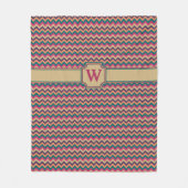 Tropical Zigzag Fleece Blanket (Vorderseite)