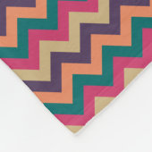 Tropical Zigzag Fleece Blanket (Ecke)