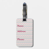 Tropical Zigzag Gepäck Gepäckanhänger (Rückseite vertikal)