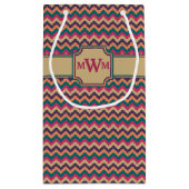 Tropical Zigzag Geschenktasche Kleine Geschenktüte (Rückseite)