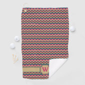Tropical Zigzag Golf Handtuch (Insitu)