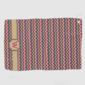 Tropical Zigzag Golf Handtuch (Horizontal)