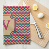 Tropical Zigzag Küchentuch (Viertel Falte)