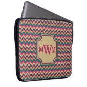 Tropical Zigzag Laptop Sleeve (Vorne Rechts)