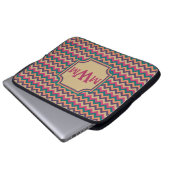 Tropical Zigzag Laptop Sleeve (Vorne Knopf)