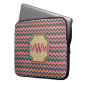 Tropical Zigzag Laptop Sleeve (Vorderseite Links)