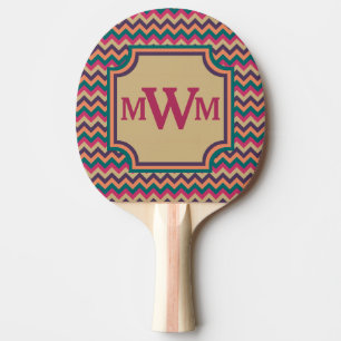 Tropical Zigzag Ping Pong Paddle Tischtennis Schläger