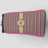 Tropical Zigzag Putter Cover Golf Headcover (Vorderseite)