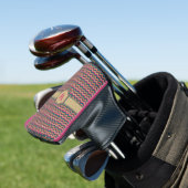 Tropical Zigzag Putter Cover Golf Headcover (In Situ)