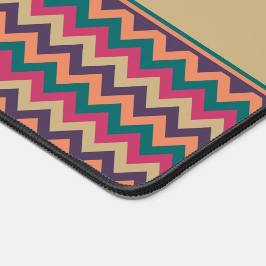 Tropical Zigzag Schreibtischunterlage (Ecke)