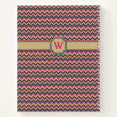 Tropical Zigzag Spiral Notebook Notizblock (Rückseite)