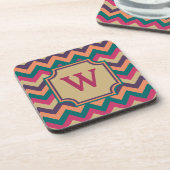 Tropical Zigzag Square Untersetzer (Linke Seite)