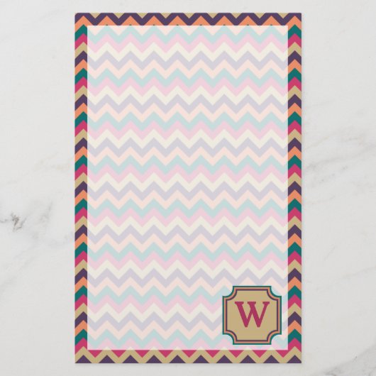 Tropical Zigzag Stationery Briefpapier (Vorderseite)