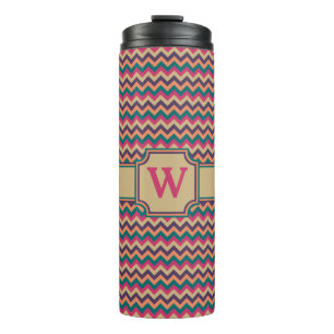 Tropical Zigzag Thermal Tumbler Thermosbecher
