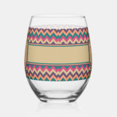Tropical Zigzag Weinglas Ohne Stiel (Rechts)